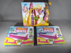 A mixed lot to include a Disney Swinging Locks Castle model kit from Disney Tangled The Series and