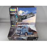 Revell model kits - two unused mint in boxes Revell Level 5 model kits to include Tornado ECR Jet