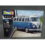 Revell Volkswagen T Samba Bus #07009 Level 5 1:16 scale 223 parts model kit in factory sealed box.