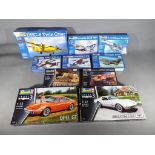 Revell - ten Revell kits to include DHC/6 Twin Otter, Opel GT, Corvette C3,