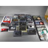 James Bond Car Collection - 16 predominately Boxed diecast model cars from The James Bond Car