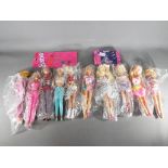 Barbie - ten dressed Barbie dolls and two Barbie shoe sets by Mattel #14800,