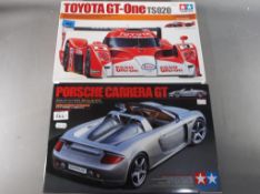 Tamiya Japan - two Tamiya Japan 1/24 Scale Sports Car Series model cars to include Toyota GT-One