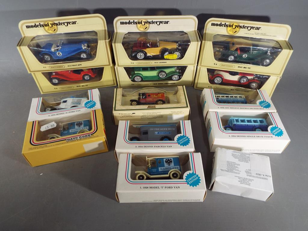 Matchbox Yesteryear and Lledo - a collection of Lledo Barclays Bank diecast models and Models of