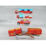 Corgi 'Chipperfields Circus' - A group of six unboxed Corgi diecast vehicles from the
