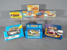 Matchbox - eight mint and boxed Matchbox vehicles to include #1 Dodge Challenger, #3 Porsche Turbo,