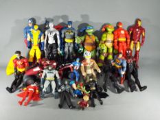 Marvel, Playmates, Hasbro and Others - Over 20 unboxed action figures in various scales.