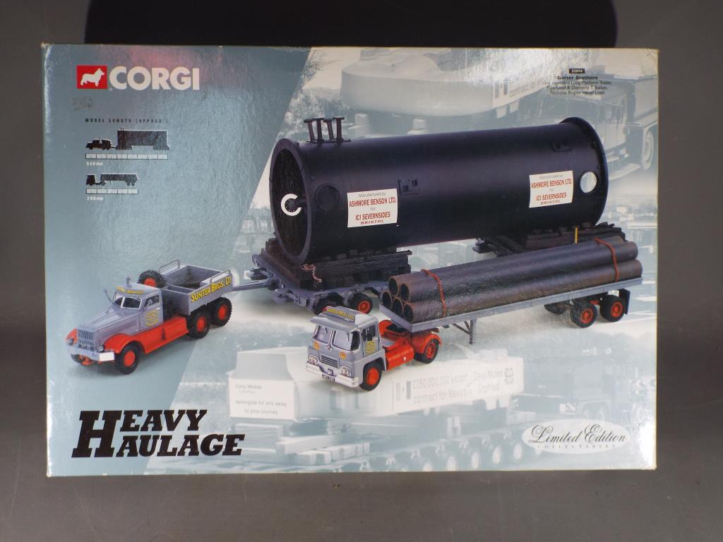 Corgi Heavy Haulage - A boxed Corgi Limited Edition Heavy Haulage Set 31014 Sunter Brothers Guy