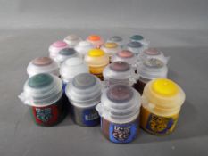 Twenty Citadel 12ml Paint pots - a mix of layer, base, shade,