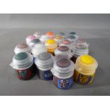 Twenty Citadel 12ml Paint pots - a mix of layer, base, shade,