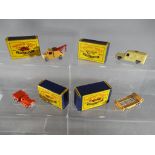 Matchbox Series Moko Lesney - four early period diecast models No 13, 14, 15,