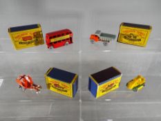 Matchbox Series Moko Lesney - four early period diecast models No 5, 6, 7, 8,
