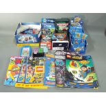 Lego, Playmobil, and others - A Trade Box of sealed Sainsburys Lego Trading Cards,