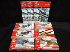 Airfix factory sealed boxes - six Airfix 1:72 scale airplane model kits to include Supermarine