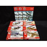 Airfix factory sealed boxes - six Airfix 1:72 scale airplane model kits to include Supermarine