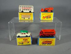 Matchbox, Lesney - Four boxed Matchbox model vehicles.