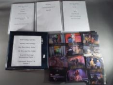 Four binders containing a quantity of trading / collector cards to include Magic The Gathering,