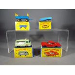 Matchbox, Lesney - Four boxed Matchbox model vehicles.