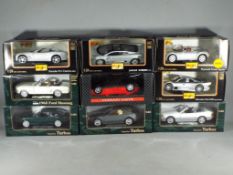 Superior Models, Maisto and others - Nine boxed diecast 1;24 scale model cars.