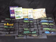 Model Railways - Approximately 20 static steam railway locomotive models ALl together with some