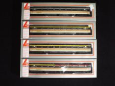 Lima - 4 boxed OO gauge passenger coaches in Inter City livery by Lima.