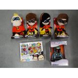 Unused Retail Stock - Four boxed Incredibles 2 figures,