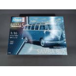 Revell - a 1:16 scale boxed kit, Volkswagen T1 Samba (mini)Bus level 5, #07009,