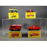 Matchbox, Lesney - Four boxed Matchbox model vehicles.