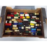 Approximately sixty unboxed diecast model motor vehicles to include Matchbox, Corgi, Lledo,