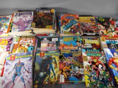 A quantity of DC and Marvel comics to include Blackhawk, Cage, Sgt Rock, Hawkman, Captain Atom,