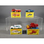 Matchbox, Lesney - Four boxed Matchbox model vehicles.