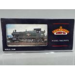 Bachmann Branch Line - an OO gauge Prairie tank locomotive, BR black, early emblem, op no 5500,