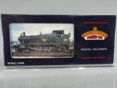 Bachmann Branch Line - an OO gauge Prairie tank locomotive, BR black, early emblem, op no 5500,