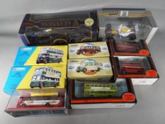 Eight diecast model buses and coaches comprising Corgi and EFE, all appear M in original boxes,