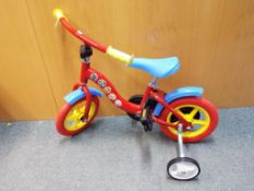 Dino - An unboxed Dino 12" inch frame Paw Patrol childrens bicycle.