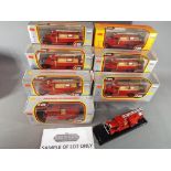 LOMO-AVM (USSR) - Eight 1:43 scale diecast model motor Fire Tenders contained in original window