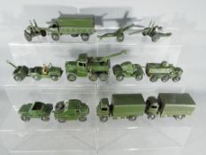 Dinky Toys - twelve military Dinky vehicles to include #623, #688,