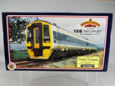 Bachmann Branch Line - an OO gauge two-car set 158 with working lights,