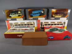 Joal, Corgi - Eight mint and boxed models by Joal and Corgi to include Joal Air France coach,