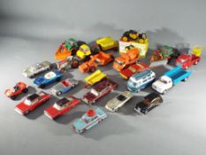 Corgi, Dinky, Matchbox, Lone Star - Approximately 22 unboxed diecast model vehicles.