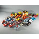 Corgi, Dinky, Matchbox, Lone Star - Approximately 22 unboxed diecast model vehicles.