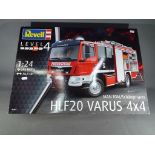 Revell - a 1:24 scale boxed kit, MAN TGM/Schlingmann HLF20 Varus 4x4 fire tender, level 4 # 07452,