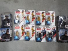 Unused Retail Stock - Eight mint and boxed Star Wars figures and two mint and boxed Batman figures.