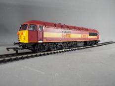 Hornby - an OO gauge EW&S class 56 electric locomotive, op no 56117 Wilton Coalpower, # R2075,