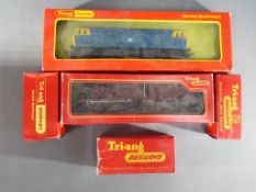 Hornby, Triang - Three boxed Hornby OO gauge locomotives plus accessories.