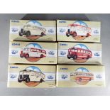 Corgi - Six boxed diecast model coaches from the Classic Commercials from Corgi range including #