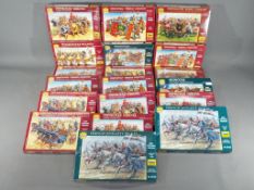 Zvezda - 19 boxed 1:72 scale model kits of historical armies.