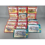 Zvezda - 19 boxed 1:72 scale model kits of historical armies.