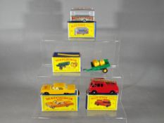 Matchbox, Lesney - Four boxed Matchbox model vehicles.