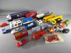A quantity of unboxed diecast model vehicles to include, Siku, Welly, Dinky,